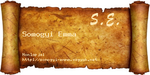 Somogyi Emma névjegykártya