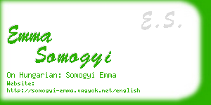 emma somogyi business card